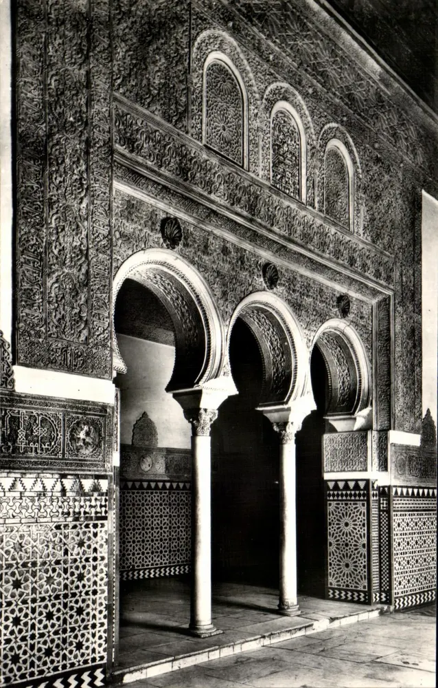 Alcazar de Séville — Schlafzimmer der maurischen Könige — Detail — Héloïtia Artistica Española, Nr. 26 - Vorderseite