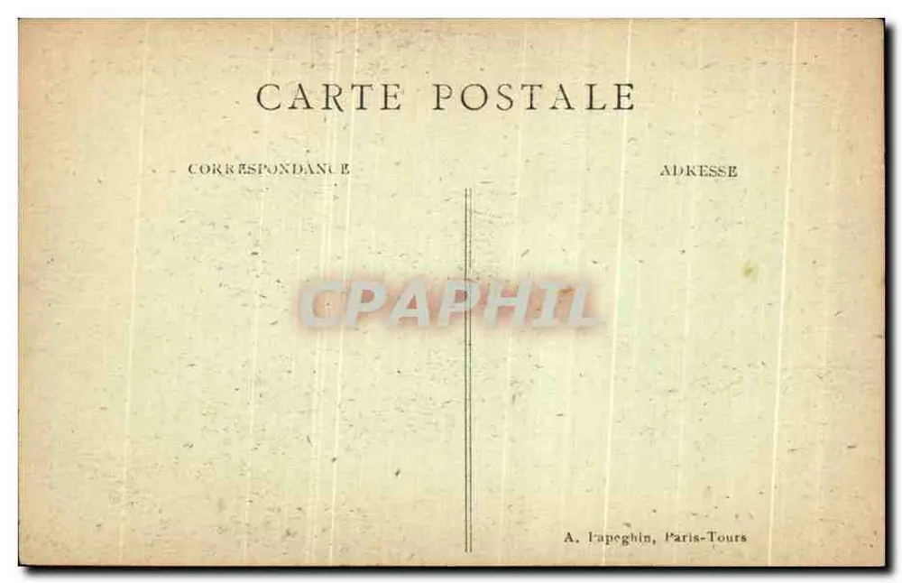 Tours (I.-et-L.) — Der Halles-Viertel, Basilika St-Martin und Tours Charlemagne und die Uhr — A.P. - Rückseite