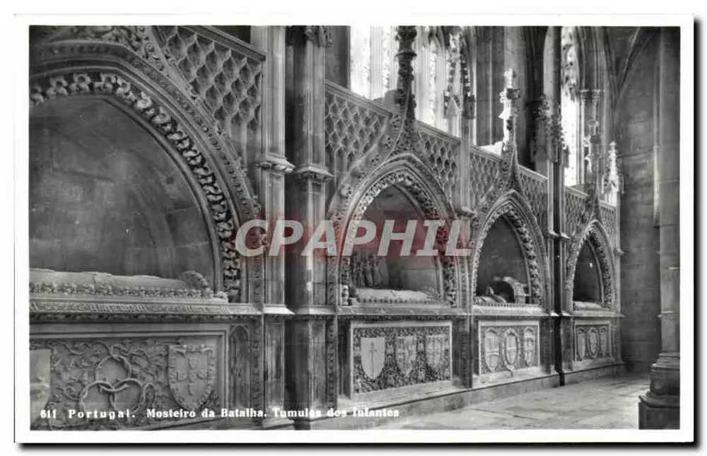 Portugal. Mosteiro da Batalha. Túmulos dos Infantes — Verlag Torres, n° 611 - Vorderseite