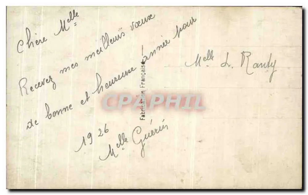 Paysage lacustre — maison au toit rouge et tour en arrière-plan — éditeur Léó, n° 503 - Verso