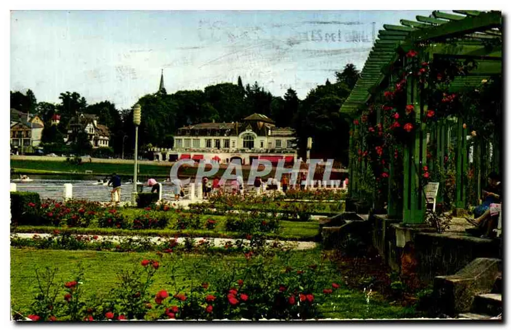 Bagnolles-de-l'Orne — Die Gärten und das Casino der Thermalbäder — Verlag Artaud Frères, Nantes - Vorderseite