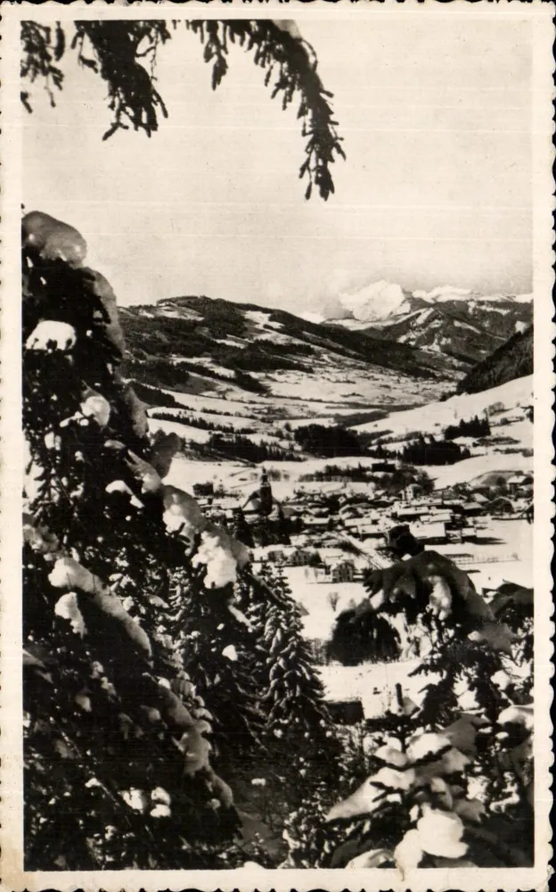 Mégeve (1.113 m.) — Estação de inverno — L. Morand, fotógrafo (Haute-Savoie) - Frente