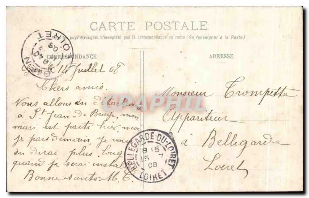 SULLY-sur-LOIRE (Loiret) — Schloss der Herzöge von Sully — Verlag Ruel, Châtillon-Congy (Loiret), Nr. 3 - Rückseite