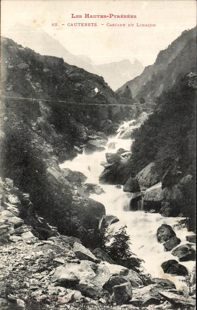 As Altas Pirineus — Cauterets — Cachoeira do Limaçon — n°82 - Frente