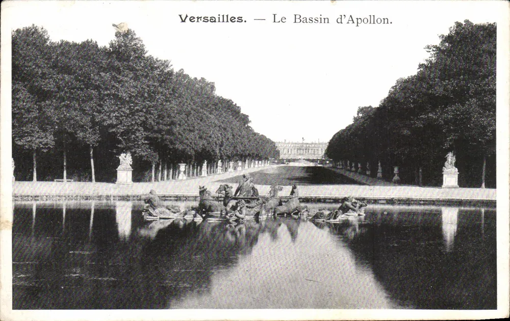 Versailles — O Bassin d'Apollon — C. B., édit. Versailles - Frente