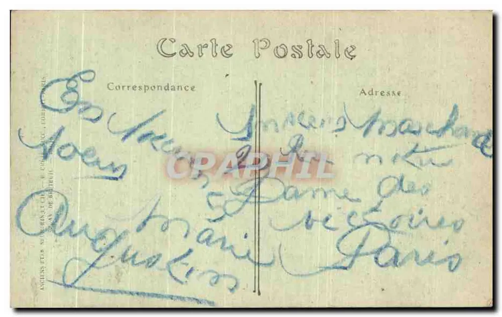Die Krönung von Karl VII in Reims — J.E. LENEPEVEU, ND Phot. - Rückseite