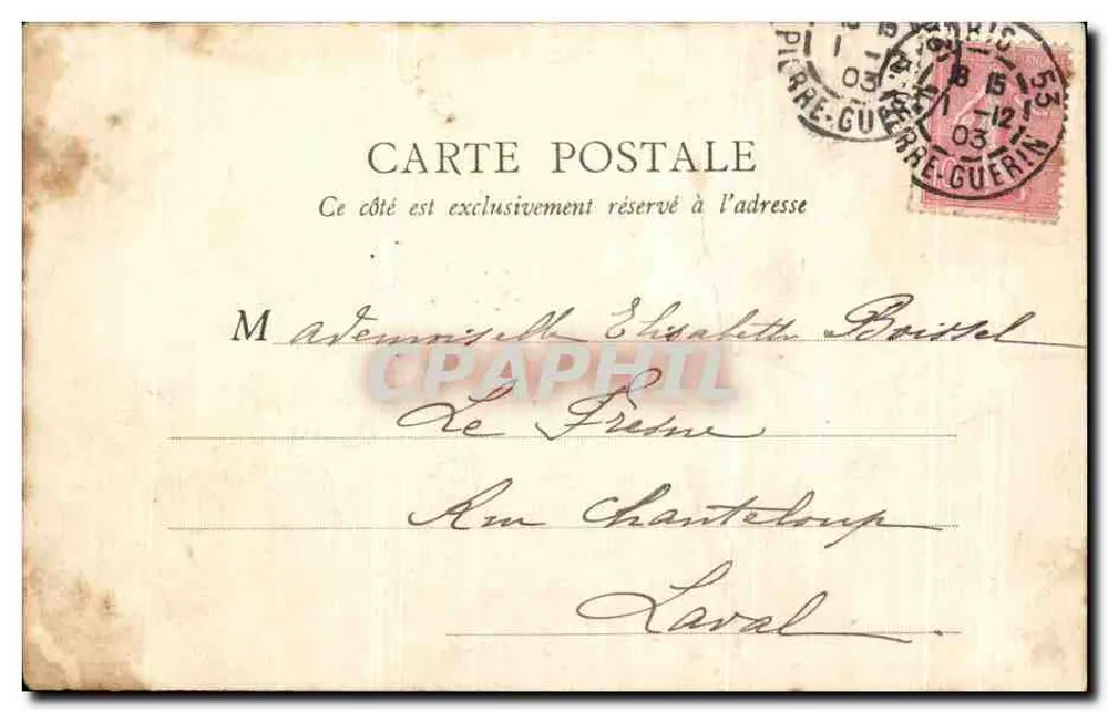 Bois de Boulogne - Het Meer — E.R. Paris, n°115 - Achterkant