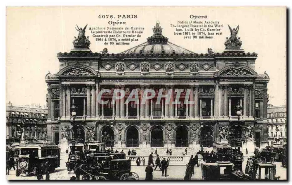 Oper von Paris — Nationale Akademie der Musik — Verlag Imprimé Illustré - Vorderseite