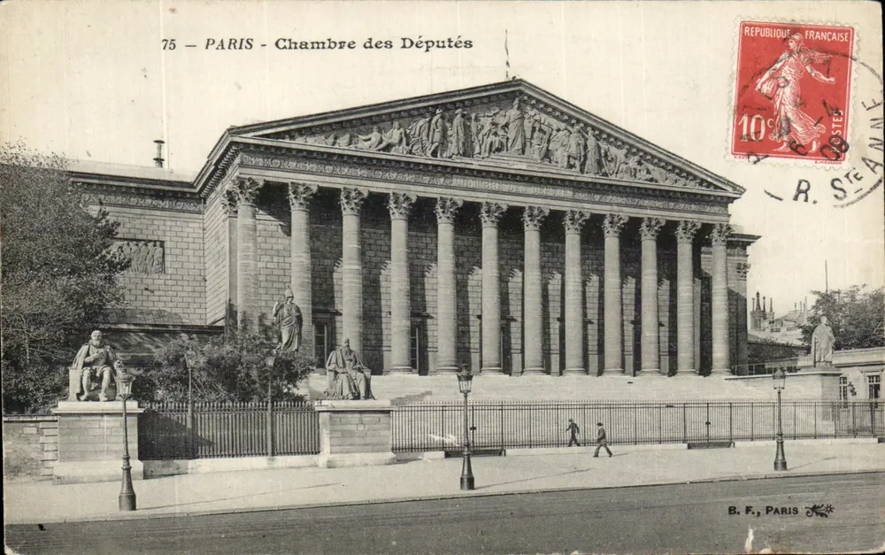 Paris - Câmara dos Deputados — B.F., Paris - Frente