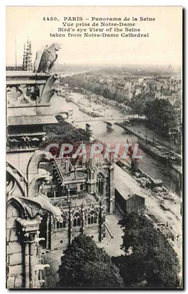PARIS — Panorama der Seine — Ansicht vom Notre-Dame — Illustriertes Druckwerk, n° 4450 - Vorderseite