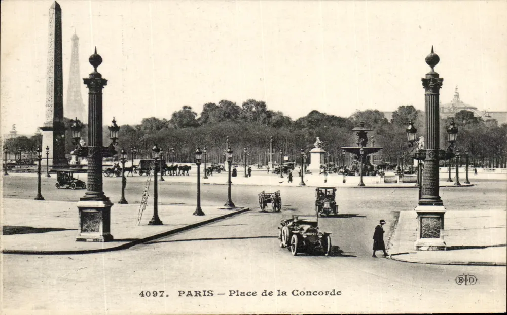 PARIS — Praça da Concórdia — B.D. n° 4097 - Frente