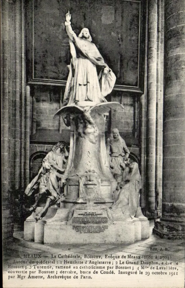 Meaux — Ansicht der Kathedrale, Bossuet, Bischof von Meaux (1681-1704) — Verlag J.B. - Vorderseite