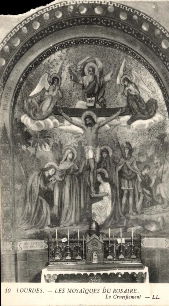 Lourdes — Die Mosaiken des Rosenkranzes — Die Kreuzigung — LL. - Vorderseite