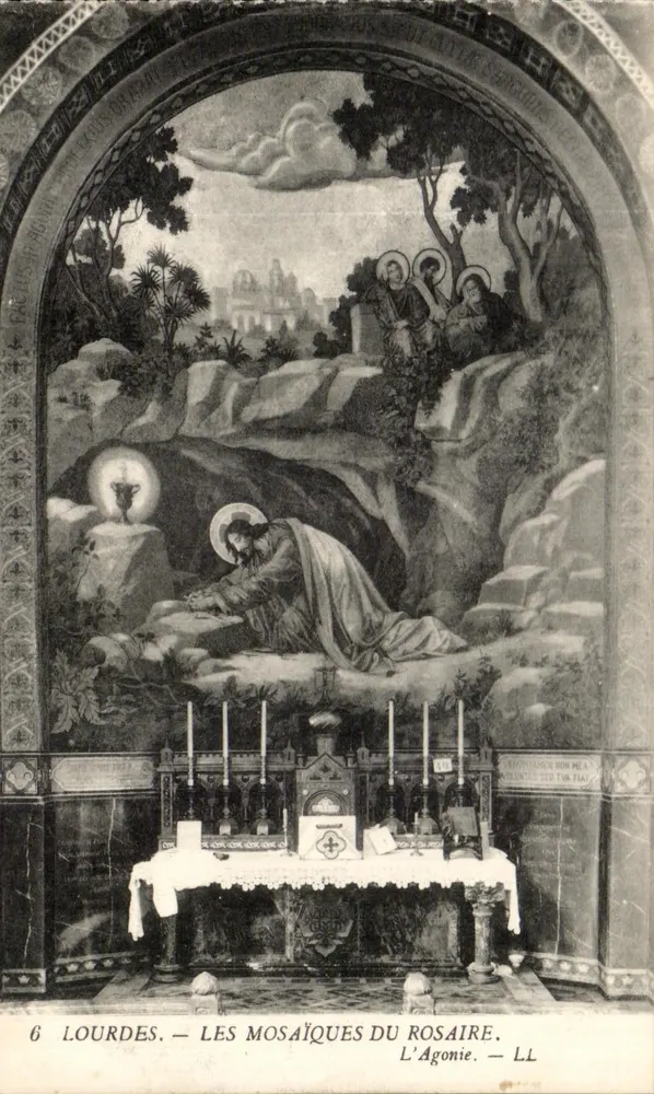 Lourdes — Die Mosaiken des Rosenkranzes. Die Agonie — LL - Vorderseite