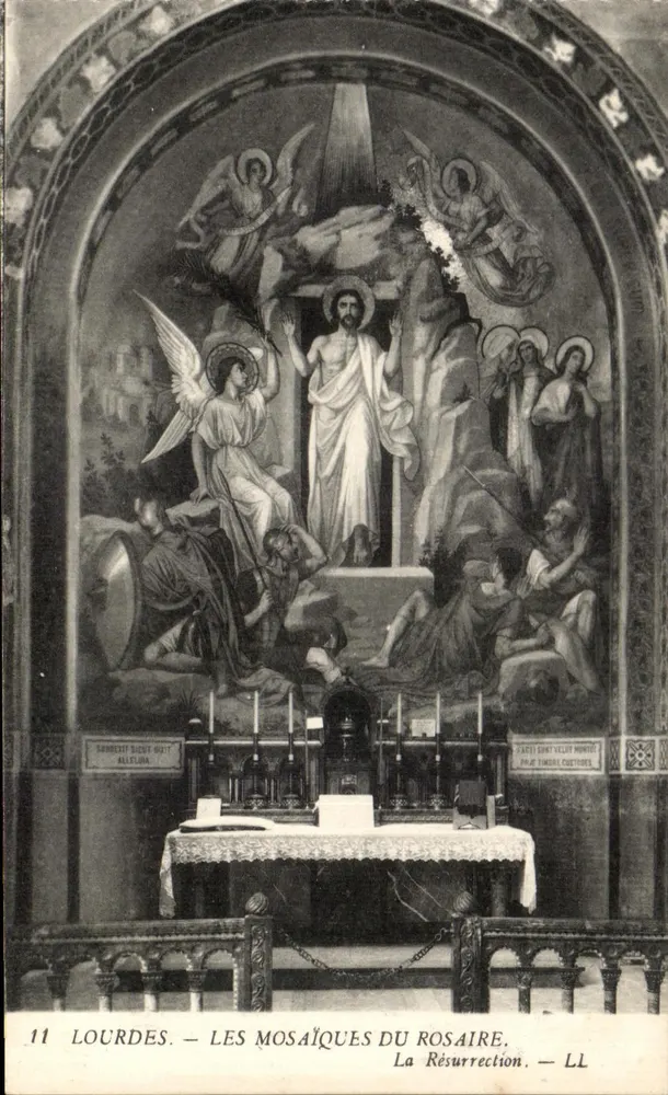 Lourdes — Die Mosaiken des Rosenkranzes — Die Auferstehung — LL - Vorderseite