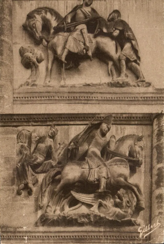 Angoulême — Kathedrale Saint-Pierre, Details der Fassade — A.G.A. 7083, Éditions Vina Nancy 1905 - Vorderseite