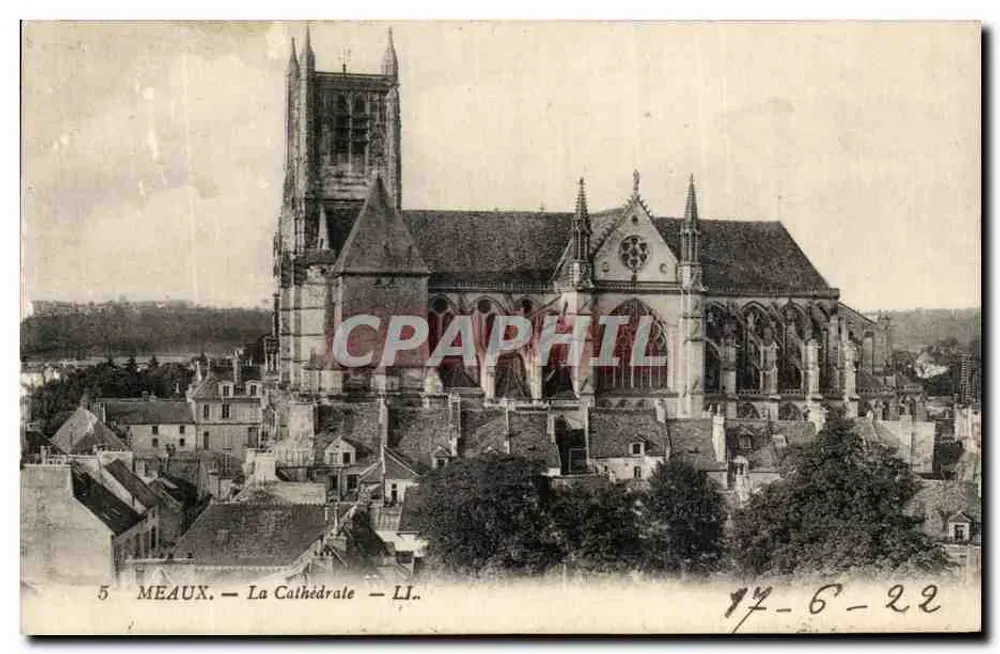 Meaux — A Catedral — LL. n°5 - Frente