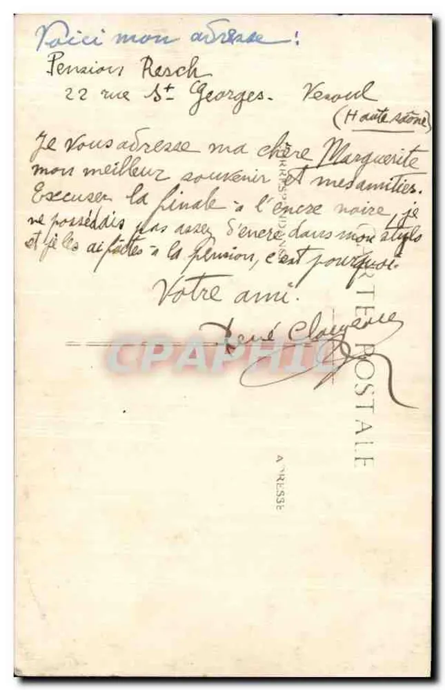 Vesoul - Capela da Motte - Alt. 333m — Foto Girardot - Verso