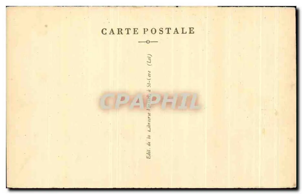 Schloss Montal und die Césarines, nahe Saint-Céré (Lot) — 1650 — Verlag: Librairie de St-Céré - Rückseite