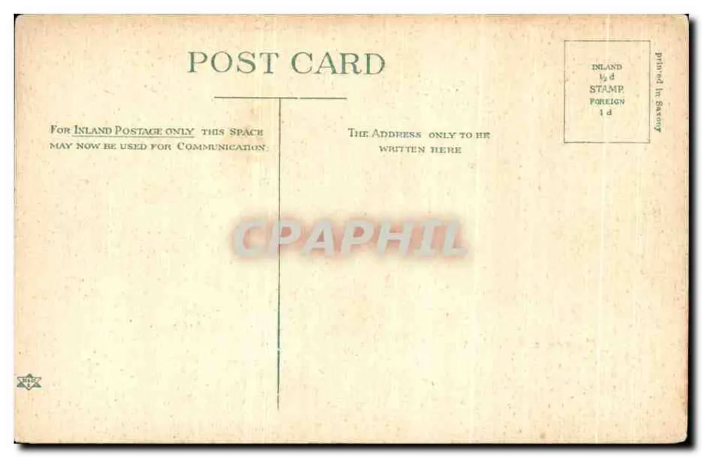 Museu e Jardins — Kew — editor desconhecido, n° 3480 - Verso