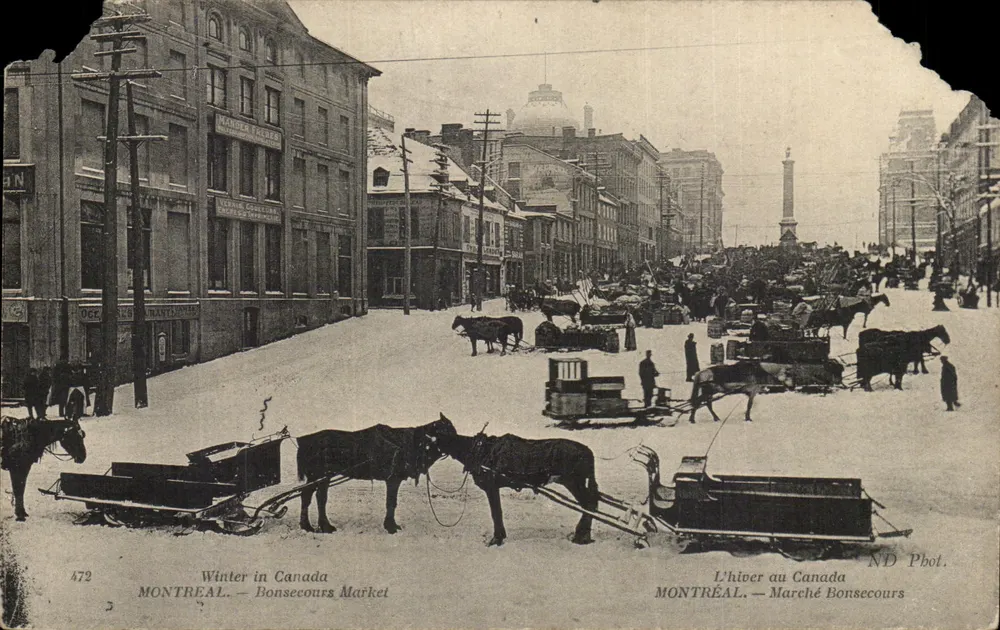 Montréal — Marché Bonsecours en hiver — ND Phot. - Vorderseite