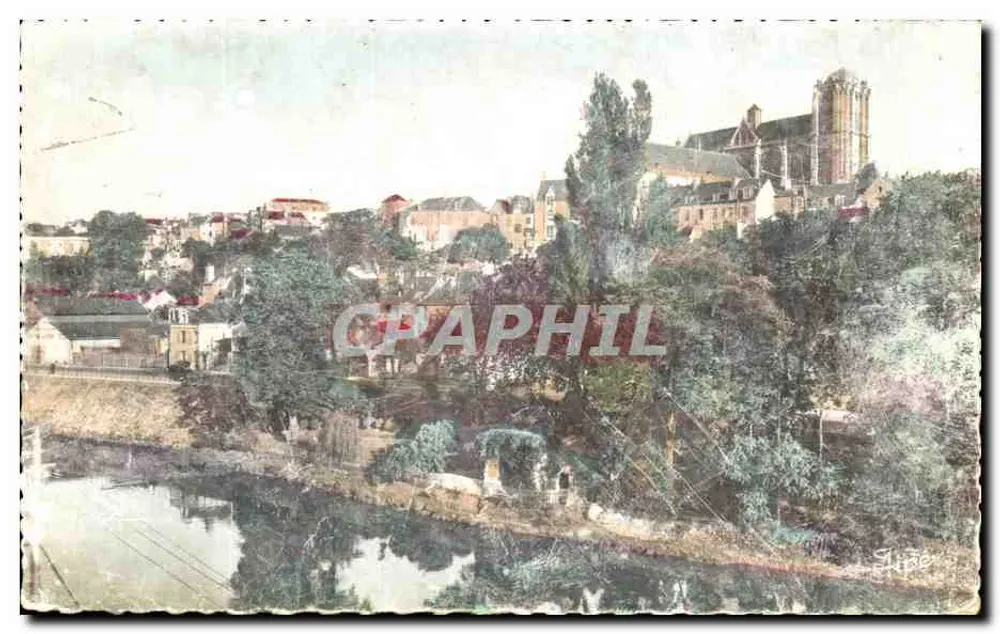 Le Mans (Sarthe) — Linker Ufer der Sarthe, gallo-römische Ruinen und Gärten — Imp. Phot. GEORGE-DOLBEAU - Vorderseite