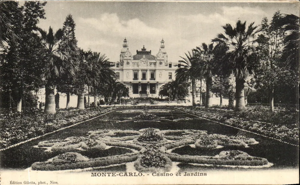 Monte-Carlo - Casino und Gärten — Edition Giletta, Foto Nice - Vorderseite
