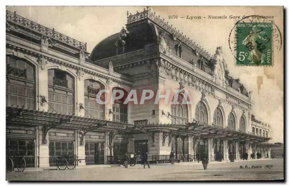 Lyon - Neue Reisebahnhof — B.F. Paris n°2670 - Vorderseite