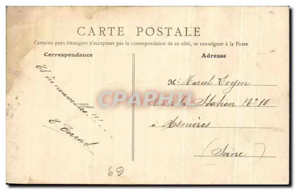 Lyon - Neue Reisebahnhof — B.F. Paris n°2670 - Rückseite