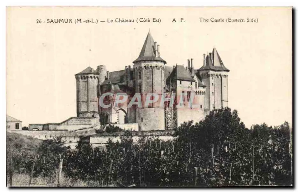 Saumur (M-et-L) — O Castelo (Lado Leste) — A.P. - Frente