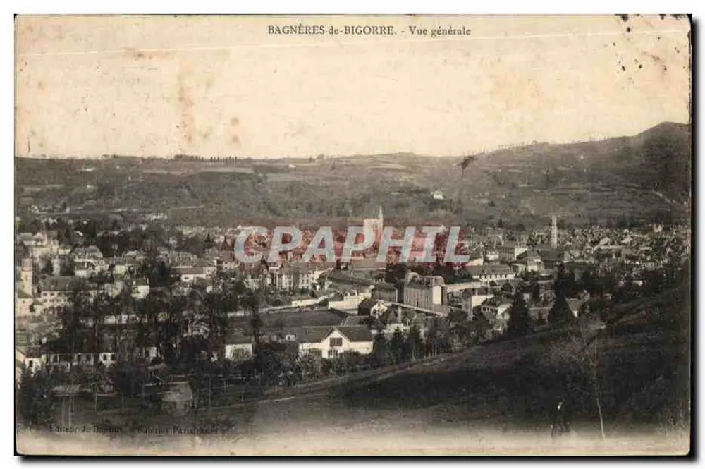 Bagnères-de-Bigorre - Vista geral — Editor J. Téboune, Galeria Parisienne - Frente