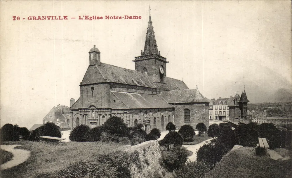 Granville — A Igreja de Nossa Senhora — editor desconhecido, n° 76 - Frente