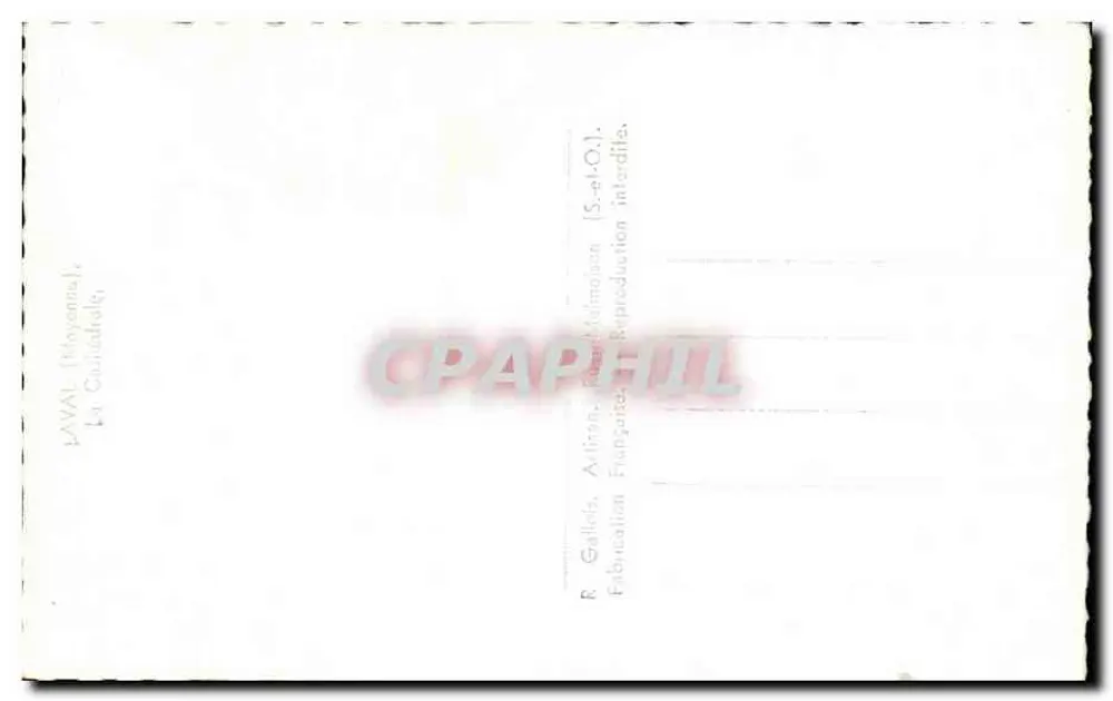 A Catedral — Laval (Mayenne), editor R. Gallot - Verso