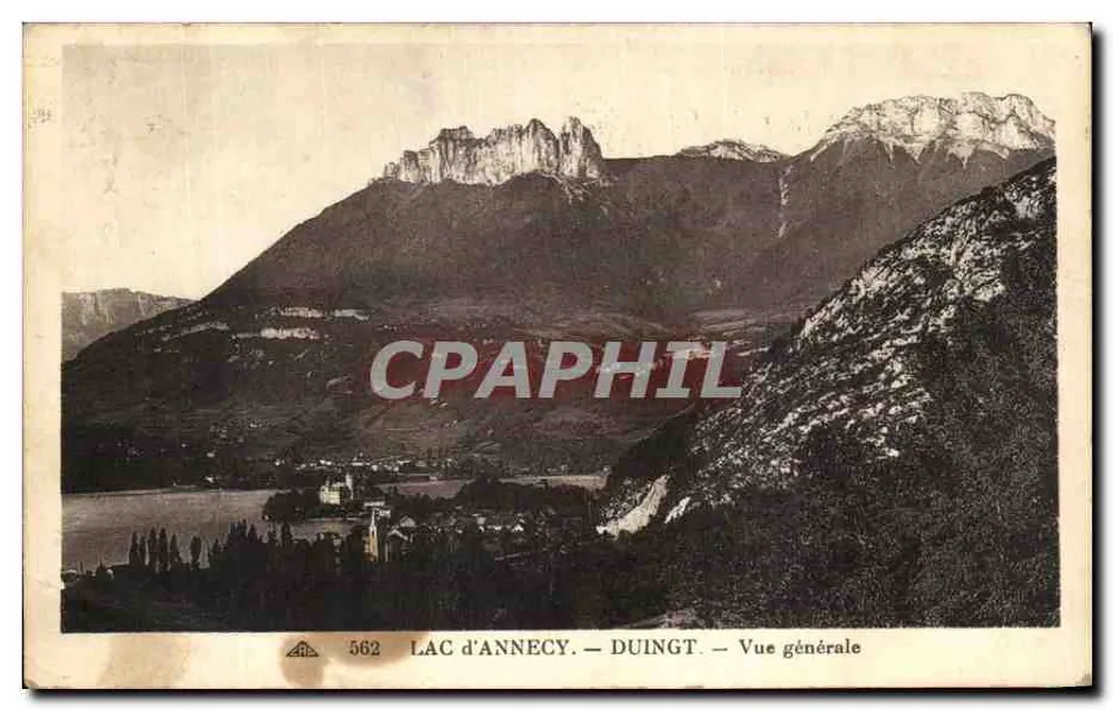 Lago de Annecy — Vista geral — Duingt, n° 562 - Frente
