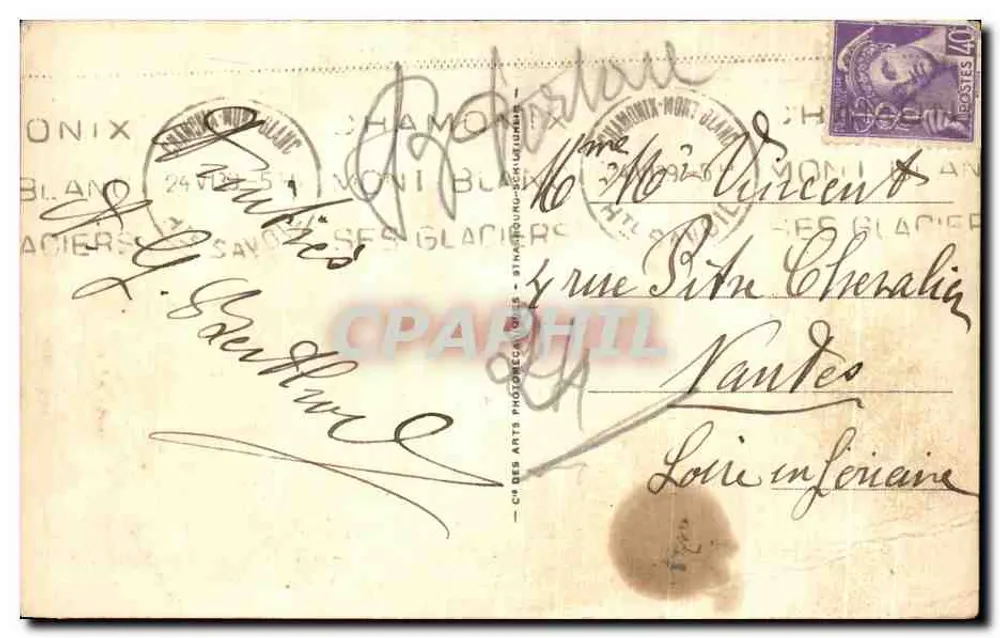 Lago de Annecy — Vista geral — Duingt, n° 562 - Verso