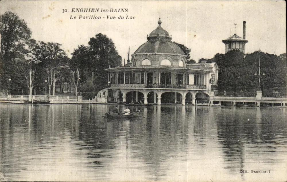 Enghien-les-Bains — Der Pavillon — Ansicht des Sees — Verlag Gauchere - Vorderseite