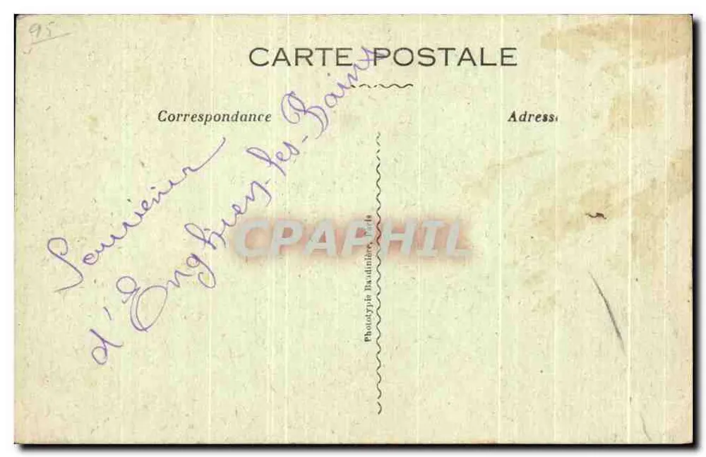 Enghien-les-Bains — Der Pavillon — Ansicht des Sees — Verlag Gauchere - Rückseite
