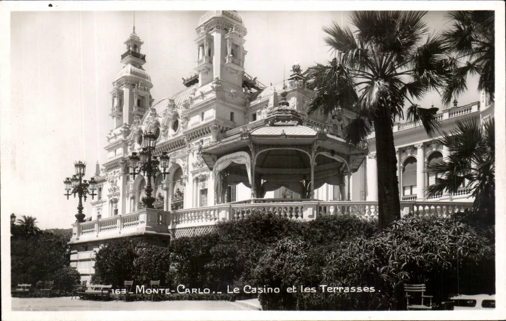 Monte-Carlo — Das Casino und die Terrassen — Verlag Grubhill, Nr. 163 - Vorderseite