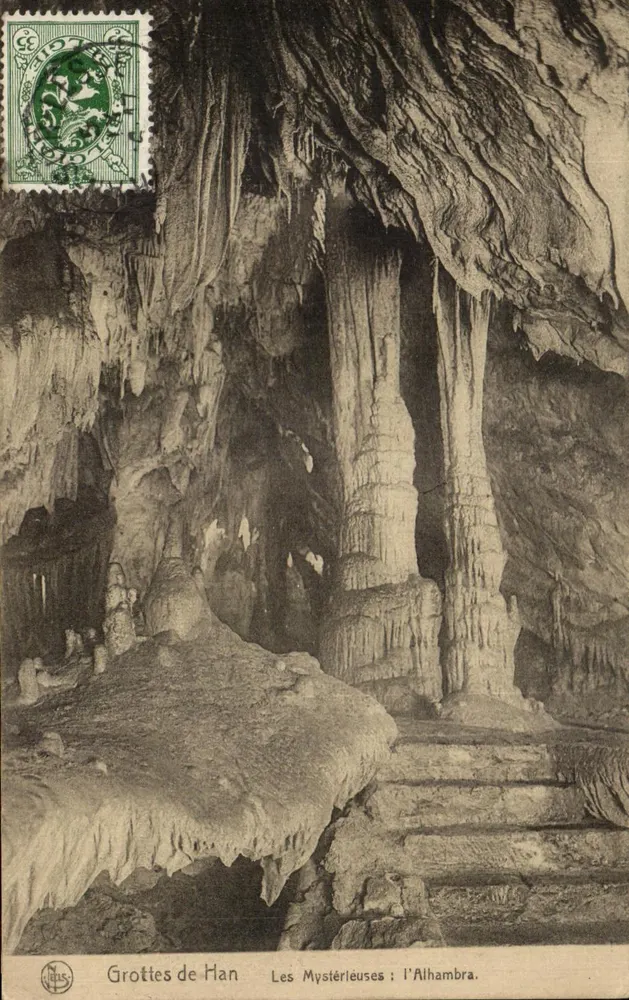 Grotten von Han — Die Mysteriösen: Die Alhambra — N. H. S. - Vorderseite