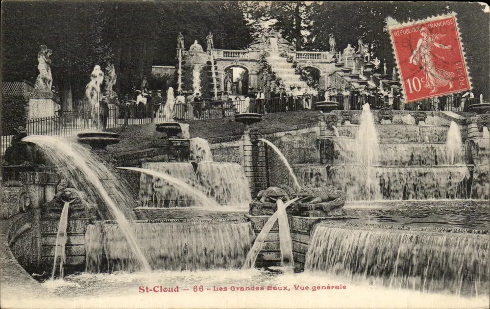 St-Cloud — Les Grandes Eaux, Vista geral — editor não visível, n° de série 66 - Frente