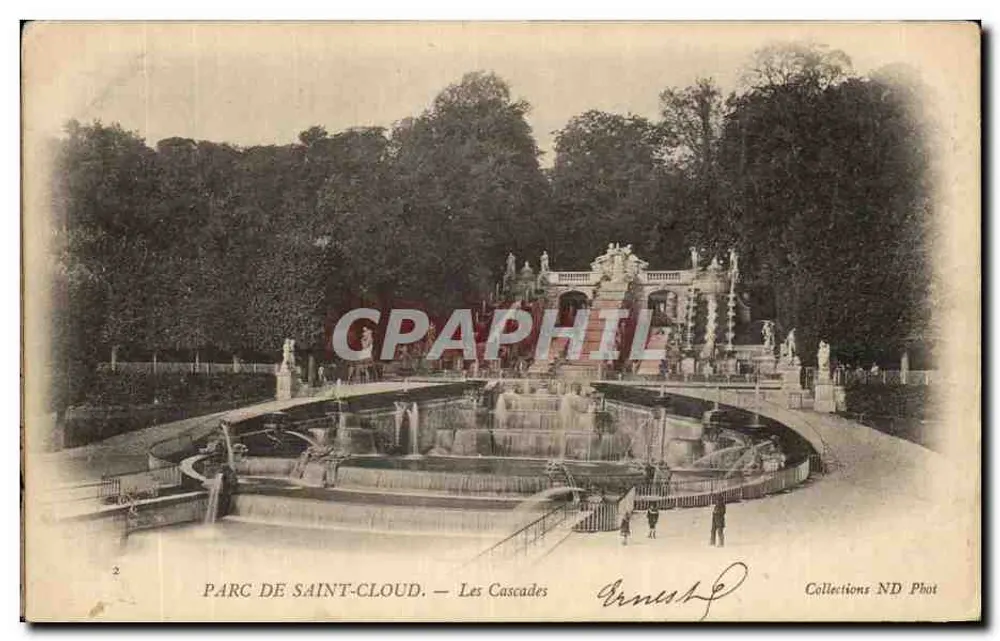 Parque de Saint-Cloud — As Cataratas — Coleções ND Phot - Frente