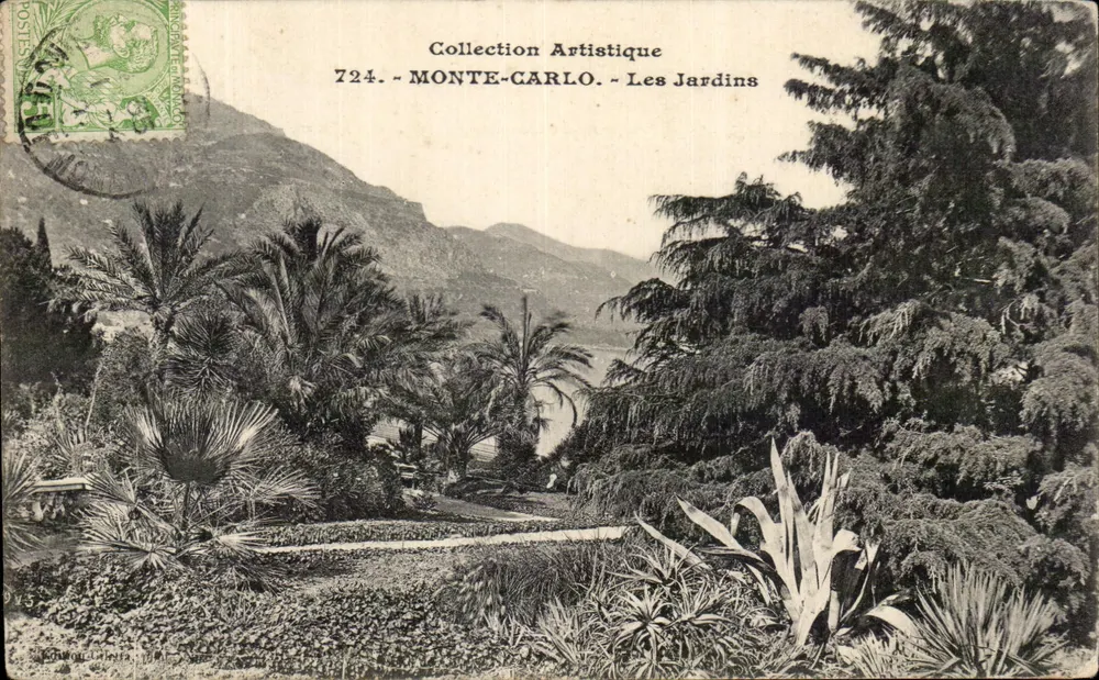 Monte-Carlo — Jardins — Coleção Artística 724 - Frente