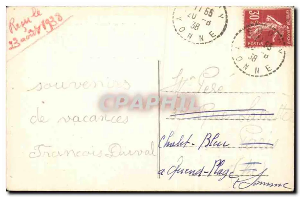 Sens — Jean du Cogno in der Kathedrale — R. Apppel, Verlag Sens - Rückseite