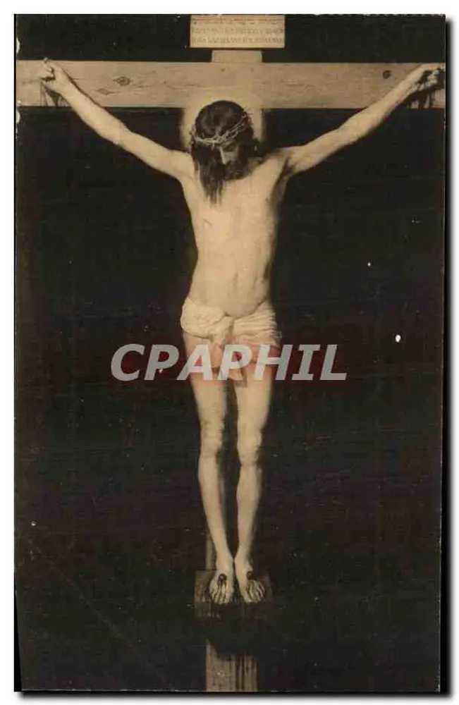 Nuestro Señor Crucificado — Gemälde von Velázquez — Verleger Hauser, Madrid, n° 1167 - Vorderseite