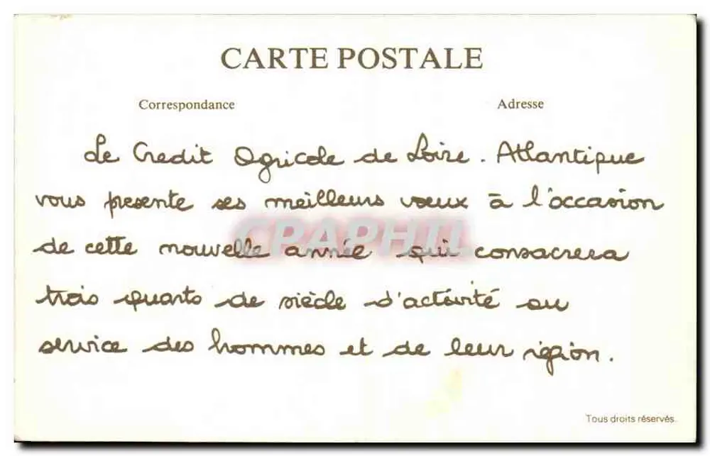 NANTES — La Place du Commerce — Brevet L. D. F. - Verso