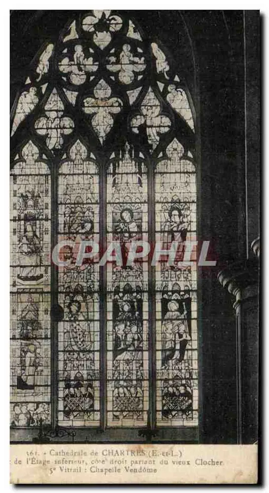 Kathedrale von Chartres (E.-et-L.) — Glasfenster der Kapelle Vendôme — Verleger: keine sichtbare Angabe - Vorderseite
