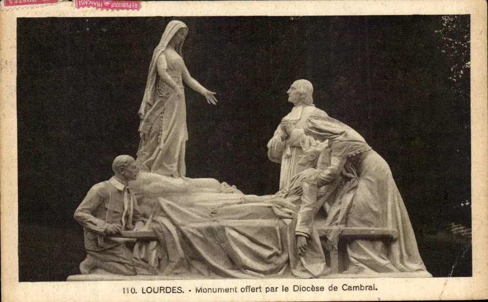 Lourdes - Monument gespendet vom Bistum Cambrai - Vorderseite