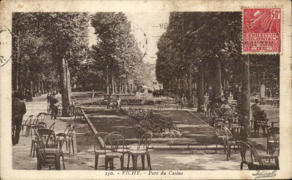 Vichy — Parc du Casino — Exposition Coloniale 1931, éditeur « Idéal » - Awers