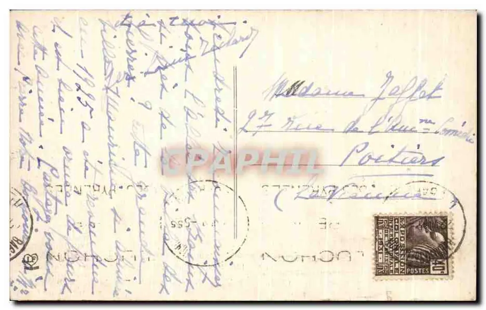 Luchon, estátua de Rostand e avenida dos Banhos — Editor Luchonnais Central - Verso