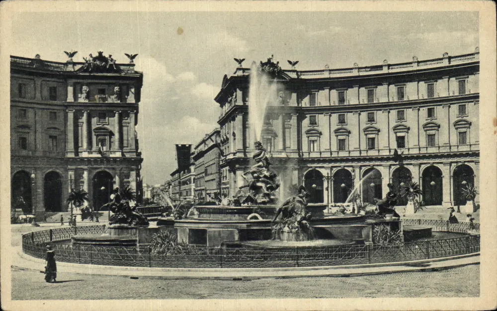Rom - Piazza Esedra - Fontana delle Naiadi — Verleger Cecamì, Seriennummer 1933 - Vorderseite